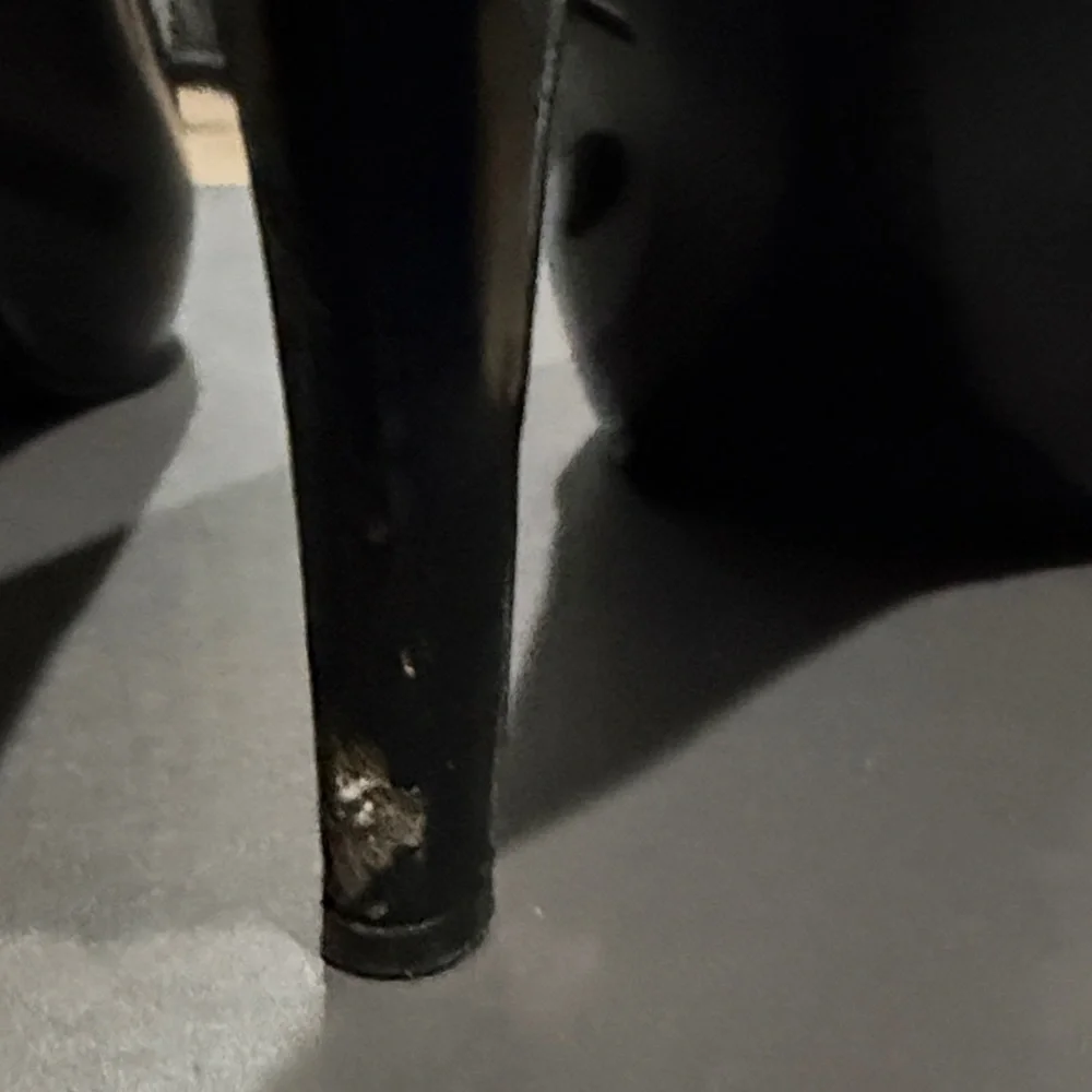 Nine West Glossy Black Peep Toe Heels - Picture 10 of 11